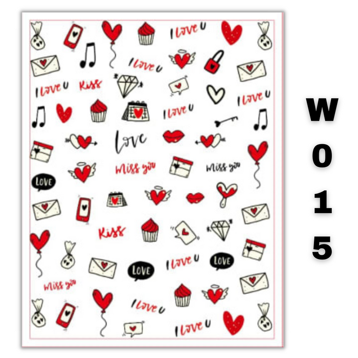 Sticker Corazón W-015