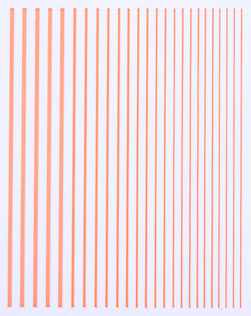 Sticker Lineas Naranja Neon