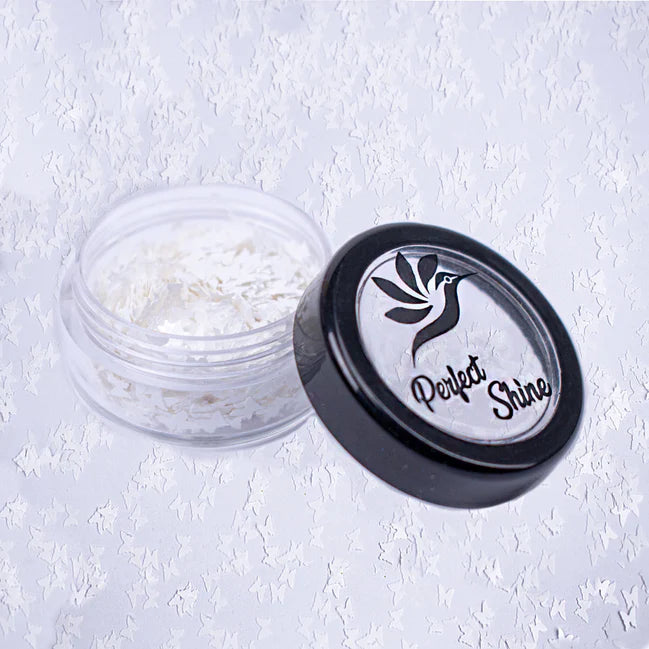 Glitter White Butlerfly