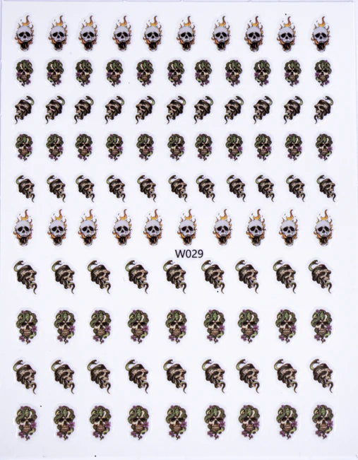 Sticker Calavera W-029