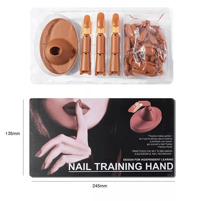 Pack Dedos Articulados Para Práctica De Manicure Profesional