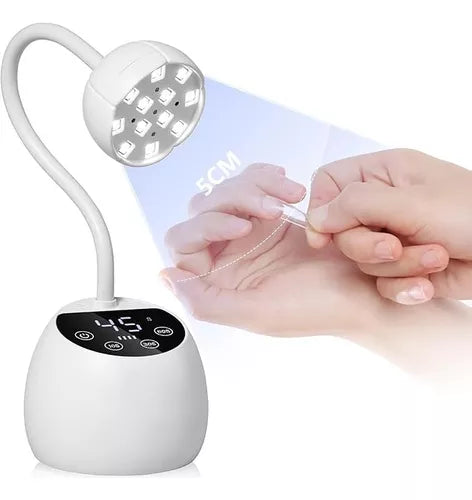 Lámpara Uv/led Para Uñas 360° Con Temporizadores Y Pantalla
