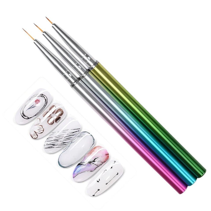 Set de Pinceles Liner Tornasol 3 Unidades